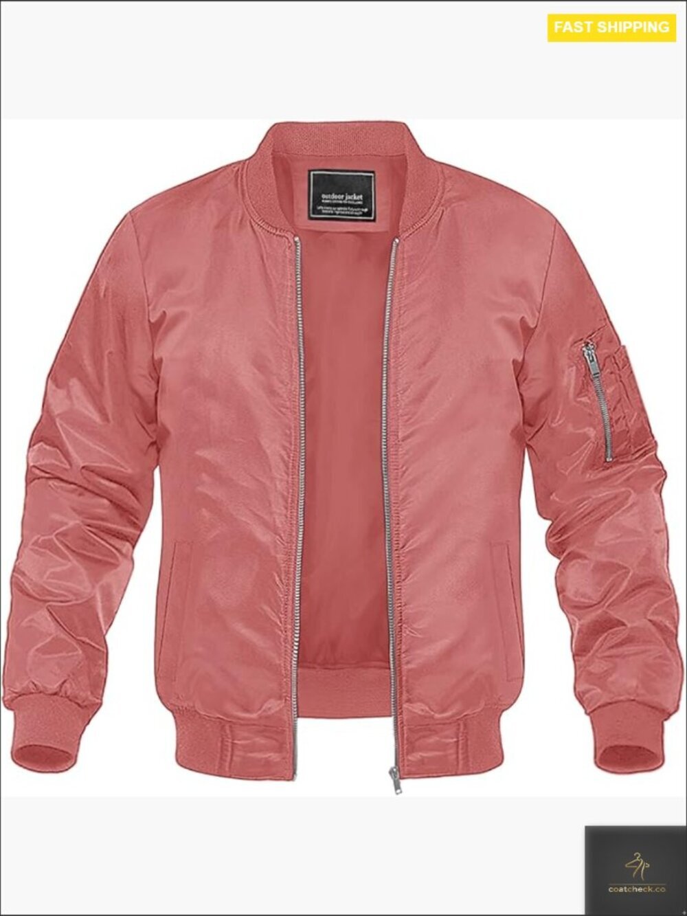 Men's Lightweight Bomber Jacket Windbreaker Spring Fall Outdoor Coat Casual
